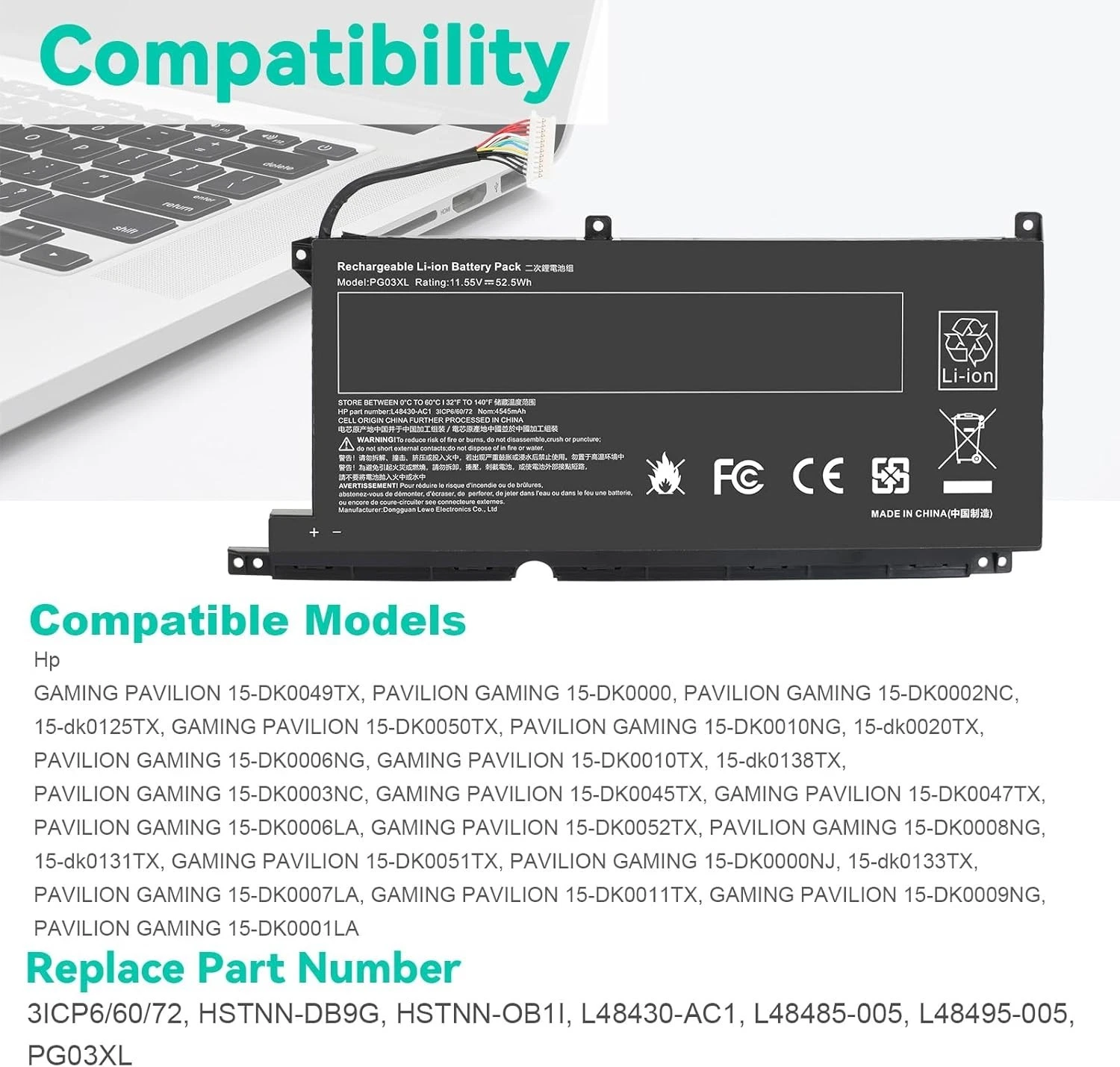 PG03XL INTERNAL BATTERY thumbnail